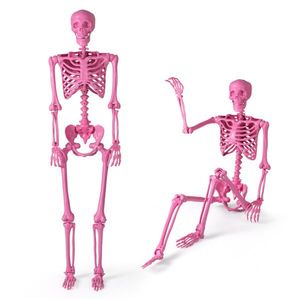 Scheletro Rosa Spaventoso di 1,67 m per Decorazioni di Halloween con Corda Integrata per Appendere e Nessun Montaggio Richiesto - Product Image 1