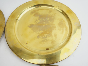 Platos decorativos para mesa, bandejas para velas, accesorios de vajilla para eventos de boda, platos thali de latón. - Product Image 4