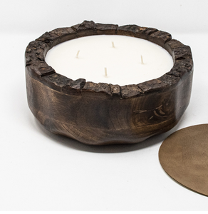 Recipiente para velas hecho a mano con base de madera para el hogar, bodas, festividades, de la mejor calidad, para mesas de restaurantes y cafeterías. - Product Image 6
