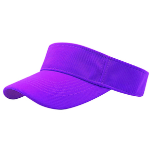 Casquette unisexe violette réglable à visière incurvée, protection solaire estivale extérieure, en polyester, personnalisable, pour adultes, sport et tennis - Product Image 1
