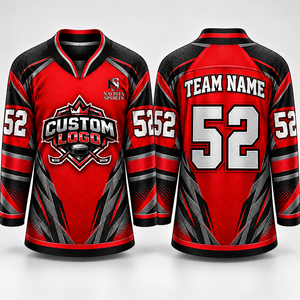 Jersey de Hockey sobre Hielo Personalizado, Ropa de Hockey Juvenil, Jersey de Hockey sobre Hielo de Alta Calidad a Precio Económico - Product Image 6