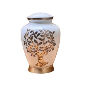 Urnes funéraires en laiton de qualité supérieure AG Metal Exports pour adultes, mini urnes commémoratives 3-4L modernes pour humains, animaux domestiques (chats, chiens) - Product Image 6