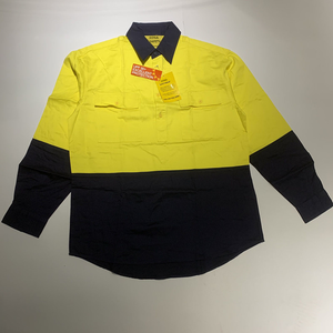 Camisas de Seguridad de Alta Visibilidad, de Algodón, Largas, Personalizadas para Mujer, a Cuadros - Product Image 1