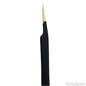 Pinzas Profesionales para Extensión de Pestañas de Acero Inoxidable, Pinzas para Volumen de Pestañas Antiestáticas de Precisión para Uso en Salones de Belleza y Maquillaje - Product Image 4