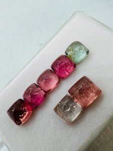 Gemas Zubeda, Turmalina Natural Multicolor, Corte Brillante, Cuentas Sueltas, Cambio de Color, Grado AA+, Excelente, para Anillo o Colgante - Product Image 2