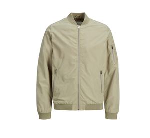 เสื้อแจ็คเก็ตบอมเบอร์ผู้ชายแบบกำหนดเอง น้ำหนักเบา กันลม แห้งเร็ว ระบายอากาศได้ดี ผลิตจากโพลีเอสเตอร์ 100% คอตั้ง ซิป ผ้าแคนวาส - Product Image 1