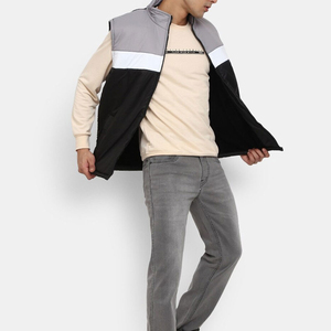 Premium Color-Block Sleeveless Winter Jacket, Stylish Padded Gilet for Men, Customizable Fashion Body <b>Warmer</b> for Retail Brands - Product Image 4