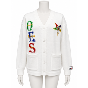 Women Blue <b>White</b> V-Neck <b>Cardigan</b> Full Sleeves OEM <b>Knitted</b> Sweaters With Pockets Preppy Style Causal Wholesale Autumn Winter Wear - Product Image 5