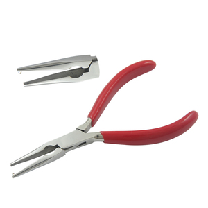 140mm Stainless Steel DIY Crafts Fishing <b>Plier</b> Cutter PVC Handles Serrated Jaws Jewelry Making Crimping OEM Customizable Circlip - Product Image 1