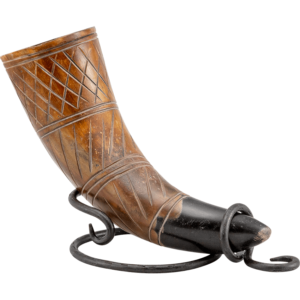 Corne à boire artisanale de style animal poli, 500 ml, étanche, avec support, artisanat naturel, cadeau d'affaires, fabriqué en Inde - Product Image 5