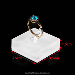 ที่ใส่แหวนอัญมณีอะคริลิกใสแบบเรียบง่ายสำหรับจัดแสดงสินค้า - Product Image 6