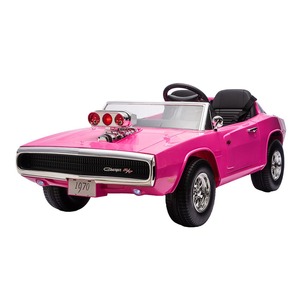 Voiture électrique pour enfants de style muscle car vintage, 4 roues, alimentée par batterie, télécommandée, pour jouer en extérieur - Product Image 5