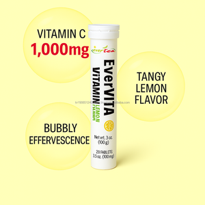 Tabletas Efervescentes de Vitamina C 1000mg con Sabor a Limón de Alta Potencia, Refuerzo de la Inmunidad, Aporte de Energía para Adultos, OEM Corea - Product Image 4