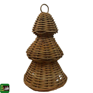 99 GOLD DATA Vintage Eco-Friendly Rattan <b>Christmas</b> Tree Stand Woven Natural Rattan for <b>Christmas</b> <b>Table</b> <b>Decor</b> Seasonal Displays - Product Image 2