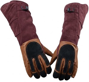 Professional Impact Welding Leather <b>Gloves</b> Fireproof Kevlar Stitched Long Gauntlet Industrial Work <b>Gloves</b> USA Trend 2026 - Product Image 6