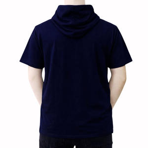 Sudadera con Capucha de Manga Corta de Alta Calidad al por Mayor, Estilo Oversize, de Algodón, para Gimnasio y Entrenamiento, Ajuste Delgado, para Hombre - Product Image 6