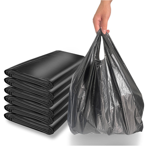 Bolsa de Basura de Plástico Negra Resistente con Cordón, Reciclable, Impermeable, con Impresión de Logotipo Personalizado - Product Image 3