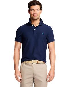 Polo de Manga Corta Azul Marino para Hombre, 100% Algodón, Liso, con Logotipo Frontal, Ropa Casual para Adultos - Product Image 1