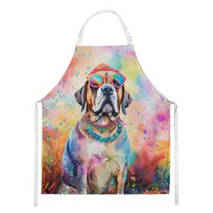 Mastiff Hippie Dawg Unisex Large Multicolor <b>Apron</b> for Cooking Baking Crafts <b>Gardening</b>-for Adults Men and Women - Product Image 1