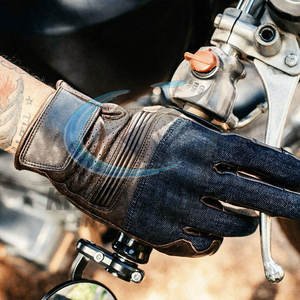 Guantes de Motociclismo de Cuero Impermeables con Pantalla Táctil, Transpirables, Antideslizantes, para Uso en Exteriores, para la Seguridad de las Manos - Product Image 2