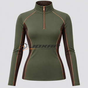 Camisetas Interiores de Equitación para Mujer, Transpirables, Ecológicas, Ligeras, de Tela Elástica, Control de Humedad, Ajuste Cómodo - Product Image 1