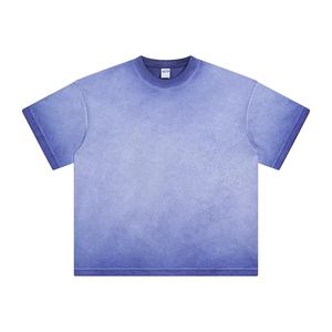 ELEGANT CORPORATION Men's Solid Crew Neck Short Sleeve T-Shirt Polyester/Cotton Nonwoven Breathable Printed Casual Summer Wear - Product Image 4