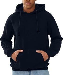 Sweat-shirt à capuche en molleton pour homme, look premium, sensation chaude, décontracté, pour les vacances de printemps, 100% coton, streetwear - Product Image 1