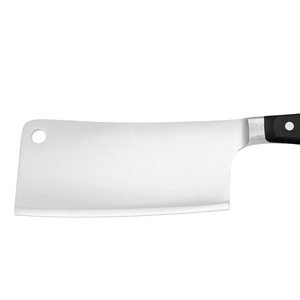 Cuchillos profesionales para cortar carne, de acero inoxidable, con hoja ancha y afilada, mango ergonómico negro con triple remache, para carnicero. - Product Image 3