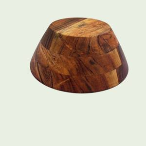 Bol en bois d'acacia naturel durable, non toxique, poli à la main, multi-usages, incassable, ensemble de bols en bois écologiques - Product Image 5