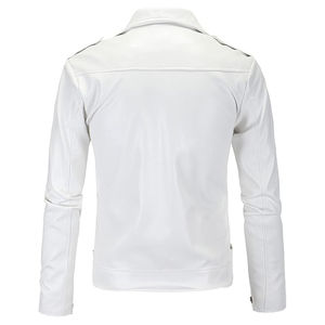 Chaqueta de cuero para motociclistas de mejor diseño para hombres, chaqueta de cuero de oveja hecha a medida para adultos a precio económico. - Product Image 2