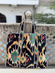 Soft Velvet Printed Quilted <b>Shoulder</b> <b>Bag</b> with Comfortable <b>Strap</b> and Secure Closure - Product Image 5