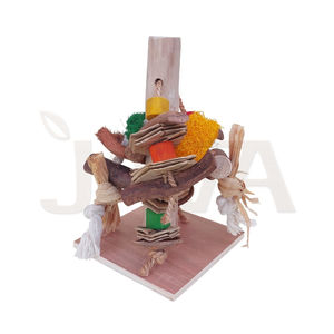 Estación de Juego Simple de Madera para Animales Pequeños, Juguetes para Hámsteres y Conejos - Product Image 1