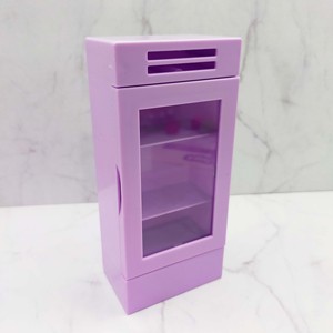 1:12 Scale Purple <b>Mini</b> Fridge Drink <b>Cooler</b> ABS Dollhouse Furniture Toy for Miniature Scene Setup - Product Image 4