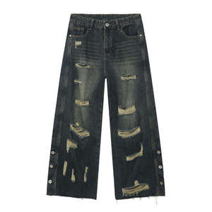 Fabricant de jeans pour hommes en gros, fournisseur de denim, jeans en denim délavé avec service de livraison rapide - Product Image 5