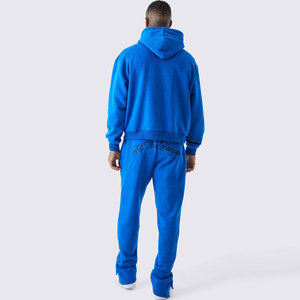 Econex Sports – Sweat à capuche coupe-vent léger pour homme, motif lettres bleu marine et rose, design 2-en-1, taille élastique, longueur intégrale, coupe droite - Product Image 4