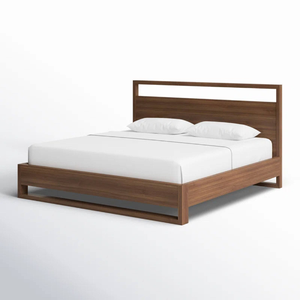 Base de Cama de Madera Maciza de Diseño Minimalista, Muebles de Dormitorio Escandinavos Minimalistas para Dormitorio - Product Image 1