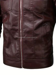 Vestes en cuir véritable de mode d'hiver pour hommes de haute qualité respirantes et confortables avec des conceptions OEM veste pour hommes - Product Image 6