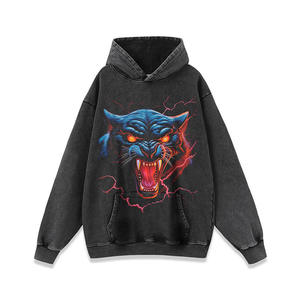 Sweat-shirt à capuche populaire en molleton de coton pur, coupe classique, unisexe, séchage rapide, respirant, coupe-vent, écologique - Product Image 4