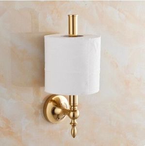 Porte-papier toilette de luxe pour salle de bain, finition dorée, support mural pour rouleau de papier, métal durable, fournisseur en gros OEM, exportateur - Product Image 5