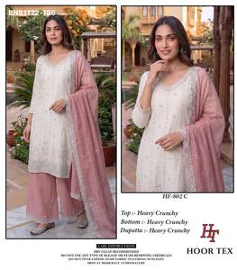 Collection de Plazzo-Suit-Dupatta prêts-à-porter brodés, de haute qualité et croquants, pour exportateur indien, vente en gros - Product Image 3
