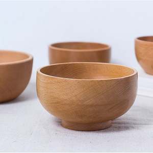 Bol à salade en bois en gros, décoratif, polyvalent pour salle à manger et fêtes, fournitures rustiques - Product Image 1
