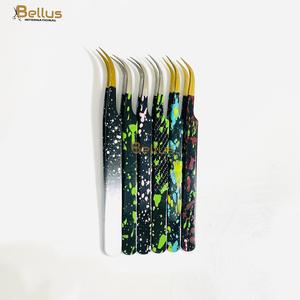 Pinzas Curvas para Pestañas de Marca Privada Bellus International Premium, Punta Suave, Agarre Perfecto y Duradero para Cejas y Pestañas - Product Image 5