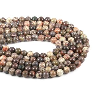 Cuentas de Ágata Natural del Desierto de Gobi, Pulimentadas, Lisas, Grises, en Hilo Completo de 15.5 Pulgadas, Certificadas por IGI, Cuentas Sueltas para la Fabricación de Joyas - Product Image 2
