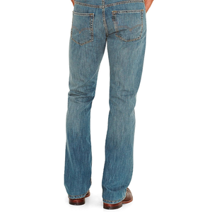 Pantalones Vaqueros Azules para Hombre con Logotipo Personalizado OEM, Jeans Ajustados con Botones Laterales, Jeans Holgados de Alta Calidad - Product Image 2