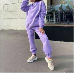 Vêtements pour femmes en gros 2026 – Pantalon une pièce coupe droite, taille élastique, survêtement décontracté, couleur unie, pantalon de jogging sportif - Product Image 5