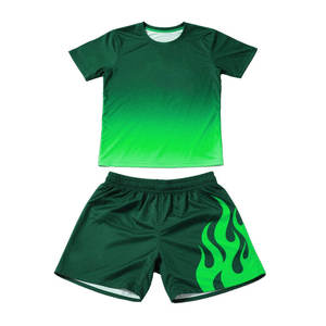 MMA Rashguard and <b>Shorts</b> Unisex Half Printed Design for Grappling Boxing <b>Kickboxing</b> Training NOVERA INDUSTRIES - Product Image 3