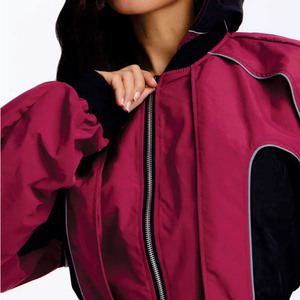 <b>Women</b> Windbreaker Baggy Tracksuit Lightweight Sportswear Jogger Cropped <b>Jacket</b> And Wide Leg Pants Outdoor Running Training Suit - Product Image 5