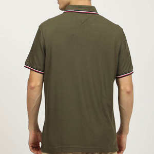 Camiseta Polo de Manga Corta con Botones Delanteros, Corte Ajustado, Talla Completa, Estilo Urbano Básico para Hombre - Product Image 3