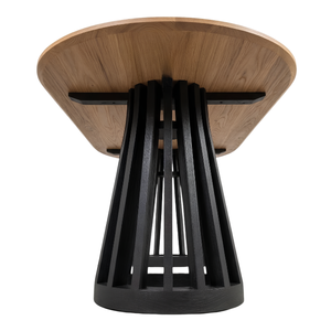 Grandes tables rondes en teck massif, écologiques, durables, idéales pour les grands rassemblements à un prix économique - Product Image 2