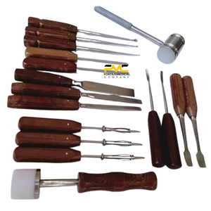 Juego básico de cirugía ortopédica de diecisiete piezas de instrumentos quirúrgicos para procedimientos ortopédicos profesionales. - Product Image 1